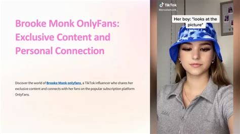 does brooke monk do only fans|10 Things You Didn’t Know about TikTok’s Brooke Monk